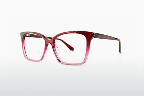 Brýle Wood Fellas Curve (11042 red/crystal)