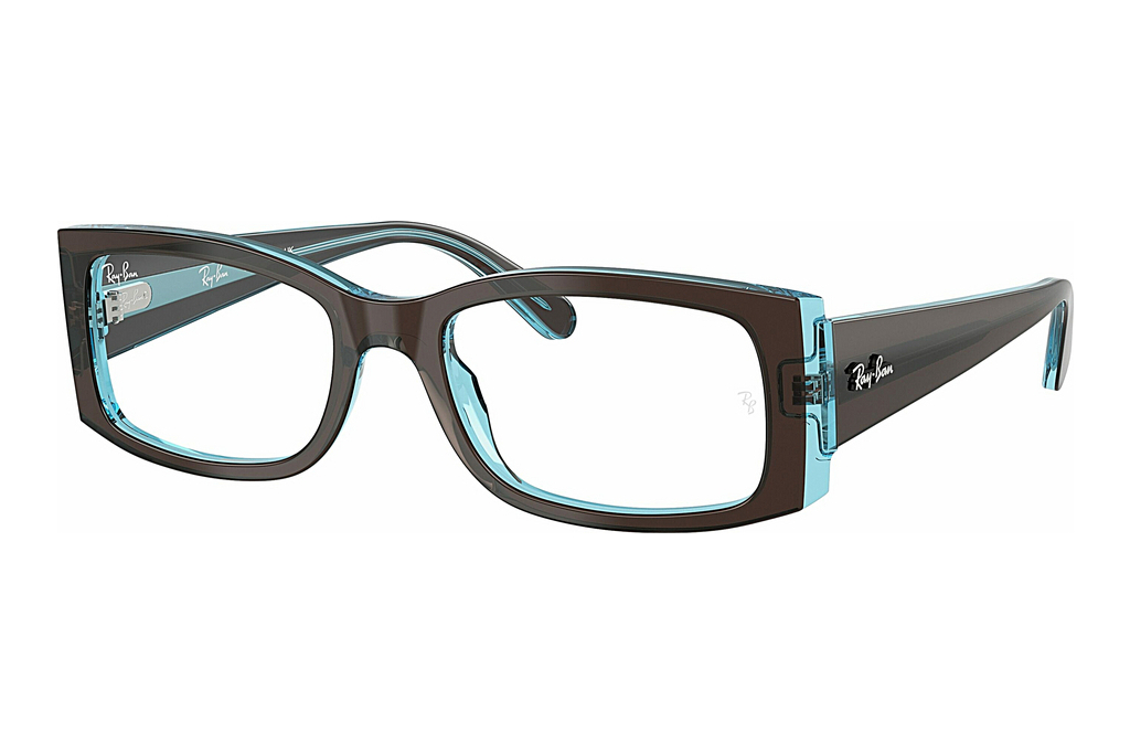 Ray-Ban   RX5434 8366 Brown On Transparent Blue