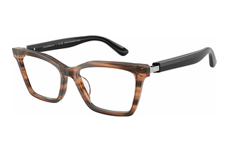 Emporio Armani EA3261U 6266 Shiny Striped Brown