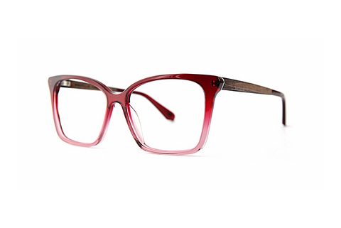 Brýle Wood Fellas Curve (11042 red/crystal)