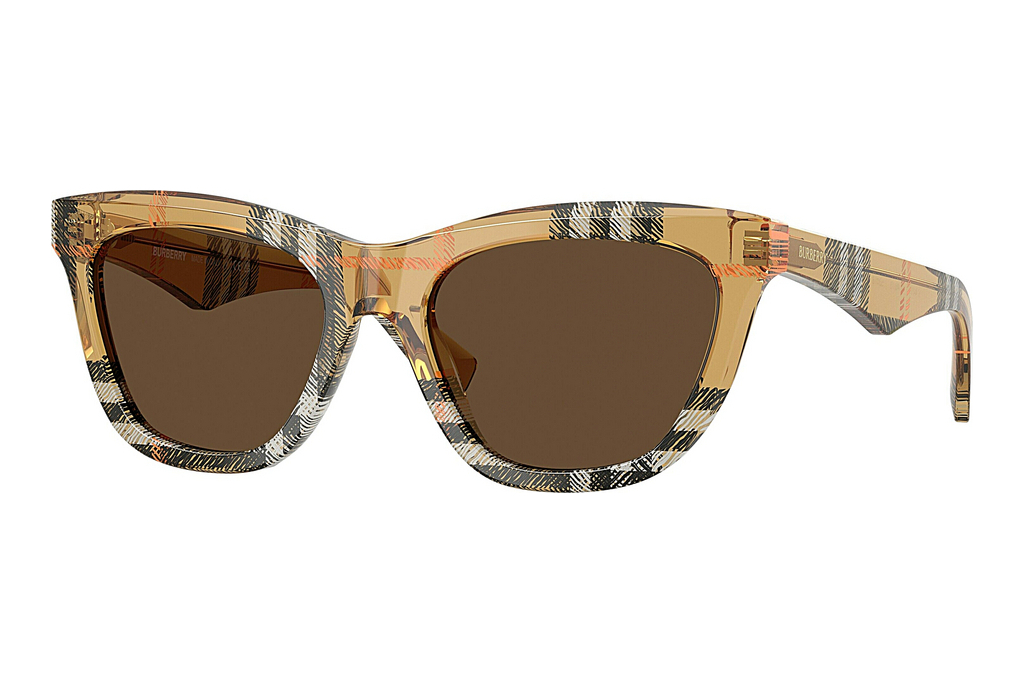 Burberry   BE4435 414673 Dark BrownCheck Sand