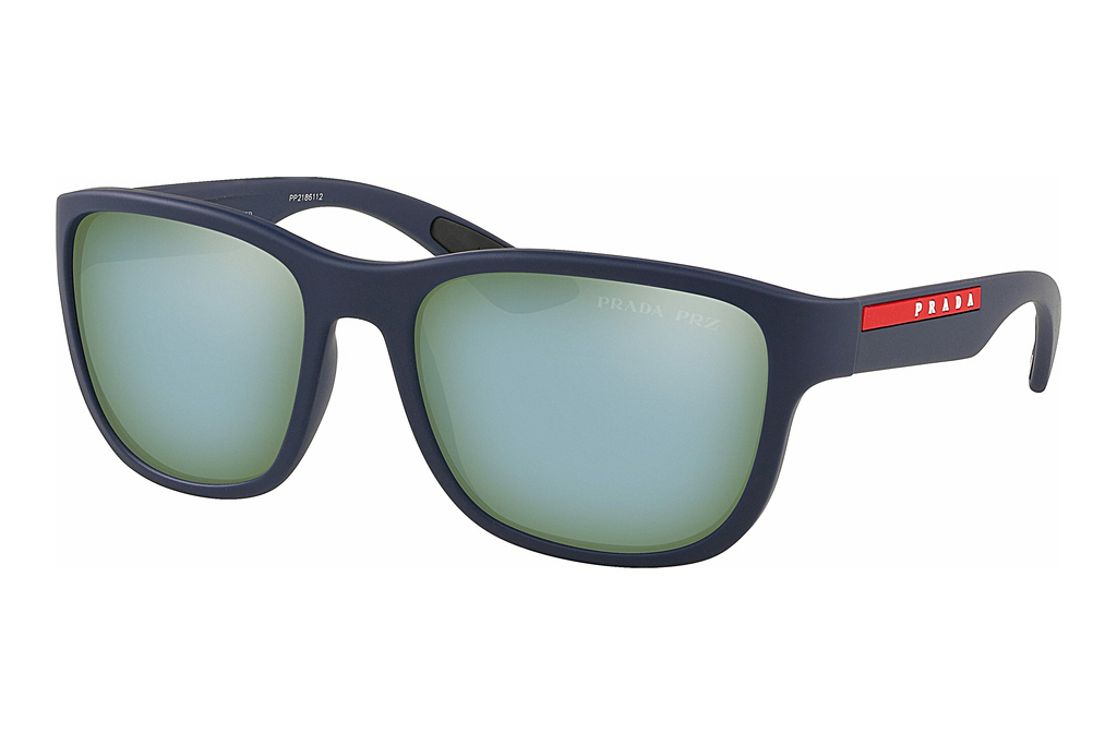 Prada Linea Rossa   PS 01US TFY740 Polar Green Mirror SilverBlue Rubber