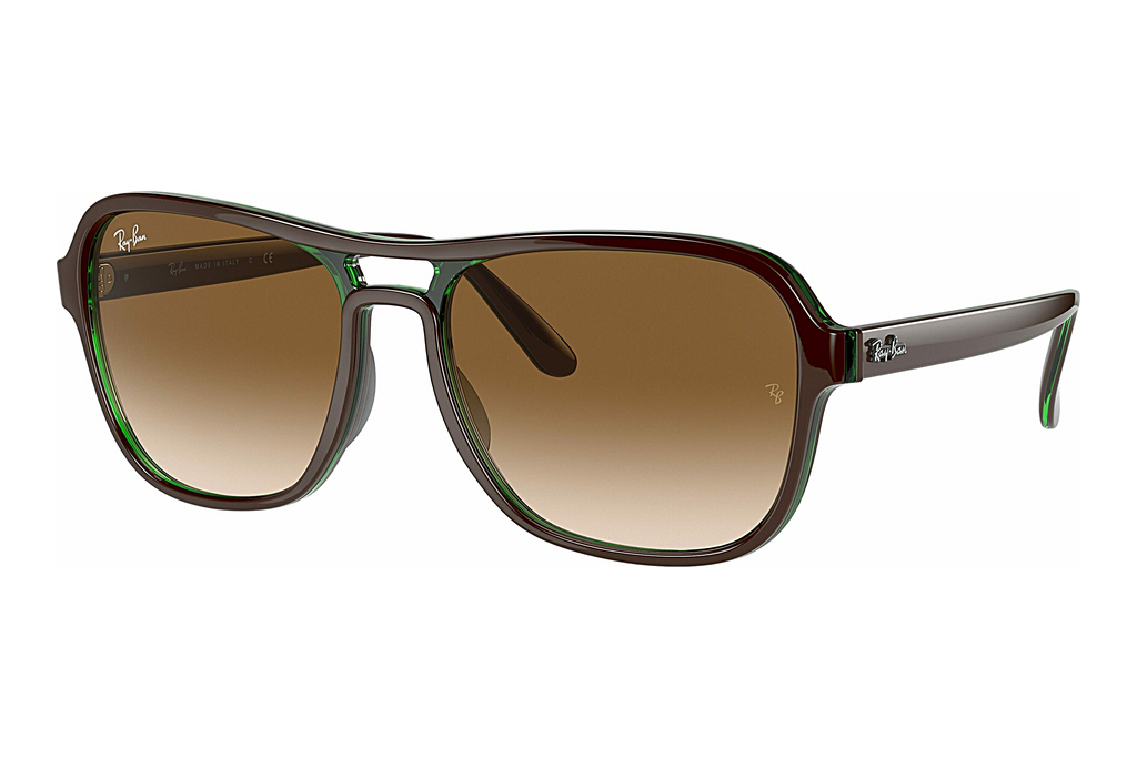 Ray-Ban   RB4356 660451 Clear Gradient BrownBrown On Green