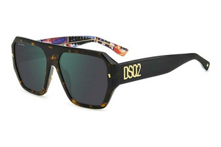 Dsquared2 D2 0128/S 2VM/MT GREEN MIRRORHAVANNA