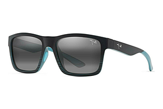 Maui Jim The Flats 897-02 Neutral GreyBlack w/Teal Stripes