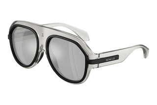 Moncler ME8012U 50078V Mirror SilverMatte Transparent Grey