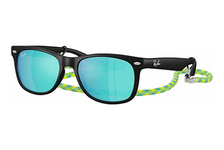 Ray-Ban Kids RJ9052S 702855 Light Green Mirror BlueRubber Black