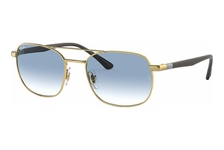 Ray-Ban RB3670 001/3F Light Blue GradientGold