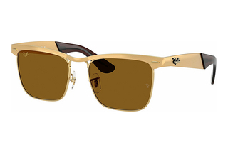 Ray-Ban RB3875 927631 BrownSandblasted Legend Gold