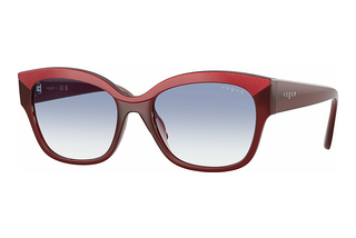 Vogue Eyewear VO5638SU 322119 Clear Gradient Light BlueTop Red/Opal Red